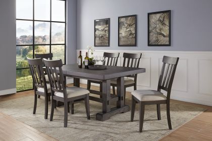 Napa - 7 Piece Dining Set - Dark Brown