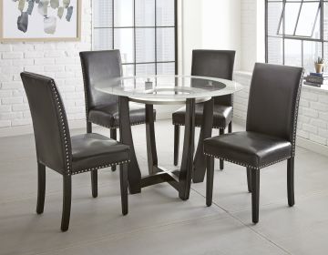 Verano - 5 Piece Dining Set (4 Chairs And Table) - Black