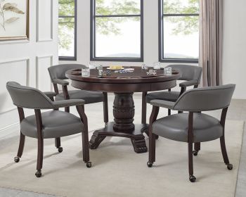 Tournament - 5 Piece Dining Set - Dark Gray