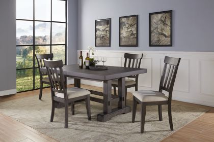 Napa - 5 Piece Dining Set - Dark Brown