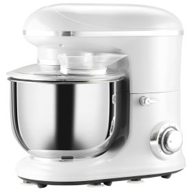 Stand Mixer with 6+1P Speed, 600W Tilt Head Kitchen Electric Mixer with 6 Qt Stainless Steel Mixing Bowl, Beater