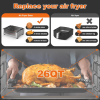 6 Slice 26QT/26L Air Fryer Fry Oil-Free, Extra Large Toaster Oven Combo, Air Fryer Oven, Roast, Bake, Broil,Convection Countertop Oven