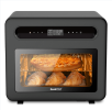 Steam Air Fryer Toast Oven Combo , 26 QT Steam Convection Oven Countertop , 50 Cooking Presets, with 6 Slice Toast, 12" Pizza, Black Stainless Steel