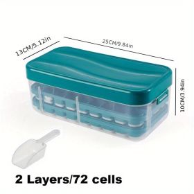 1pc Ice Tray Mold Honeycomb Silicone Ice Tray Hexagonal Ice Tray 37 Honeycomb Ice Trays (Color: Set Blue)