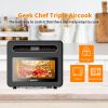 Geek Chef Steam Air Fryer Toast Oven Combo , 26 QT Steam Convection Oven Countertop , 50 Cooking Presets, with 6 Slice Toast, 12" Pizza