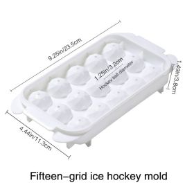 1pc Homemade Ice Cube Ice Ball Mold Household Ice Tray With Cover Frozen Ice Cube Mold (Model: Ice Ball Mold - 15 Small Balls)