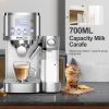 Geek Chef Espresso and Cappuccino Machine with Automatic Milk Frother,20Bar Espresso Maker for Home, for Cappuccino or Latte,with ESE POD filter