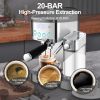 Geek Chef Espresso and Cappuccino Machine with Automatic Milk Frother,20Bar Espresso Maker for Home, for Cappuccino or Latte,with ESE POD filter