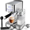 Geek Chef Espresso and Cappuccino Machine with Automatic Milk Frother,20Bar Espresso Maker for Home, for Cappuccino or Latte,with ESE POD filter