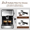 Geek Chef Espresso Machine - 20 Bar Pump Coffee Maker with Milk Frother