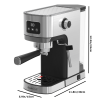 Geek Chef Espresso Machine, Cappuccino & Latte Machine with ESE POD Filter & Milk Frother Steam Wand, Accurate Temperature & Time Control