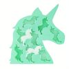 1pc Unicorn Silicone Ice Cube Molds And Tray Chocolate Candy Soap Jelly Cookie Gummy Wax Resin