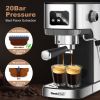 Geek Chef Espresso Machine, Cappuccino & Latte Machine with ESE POD Filter & Milk Frother Steam Wand, Accurate Temperature & Time Control